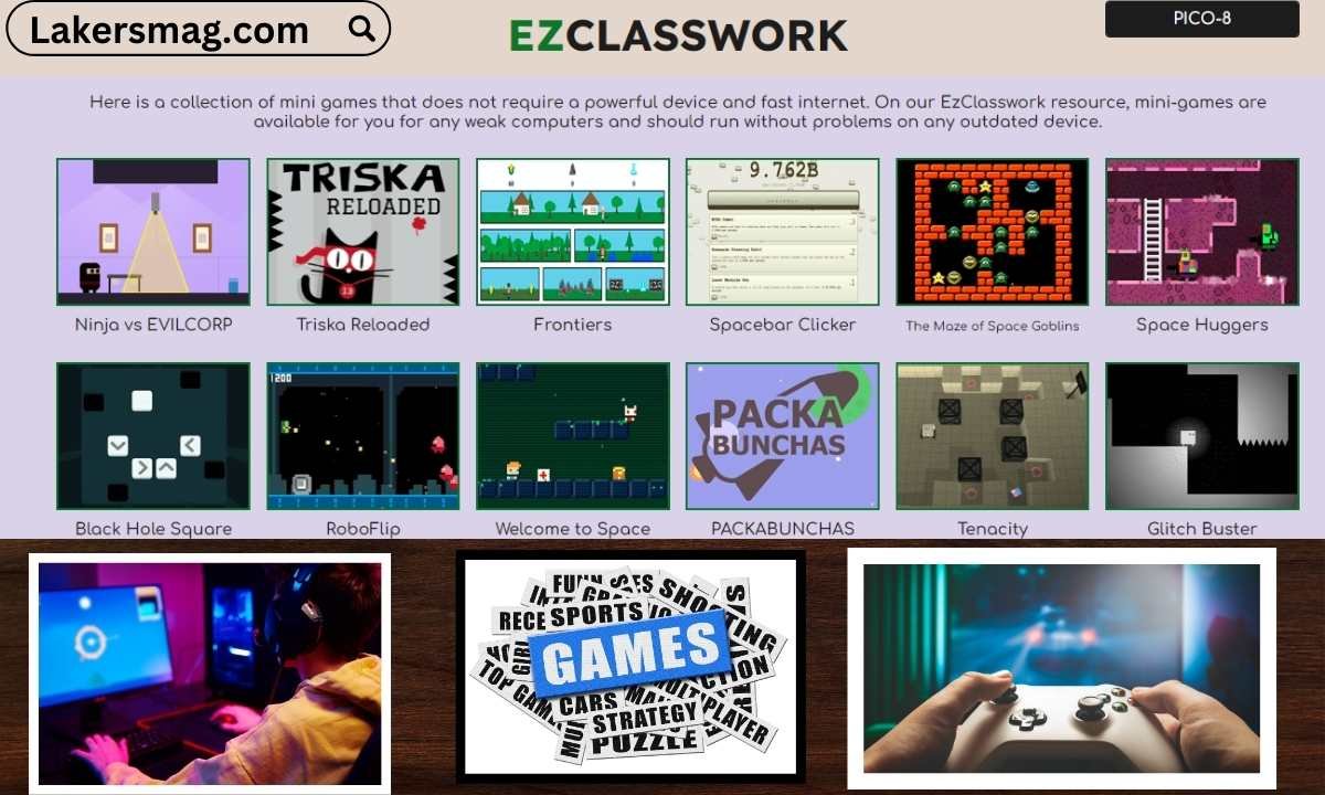 Ezclasswork: Attractive Education With Fun Mini Games